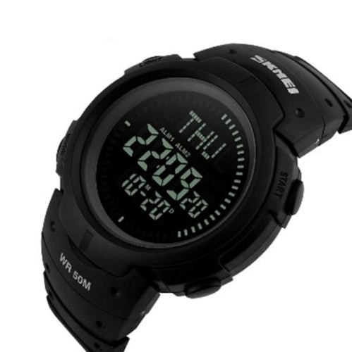 Мужские часы SKMEI 1231BK Compass Черный - Фото 2 Мужские часы SKMEI 1231BK Compass Черный - изображение 2