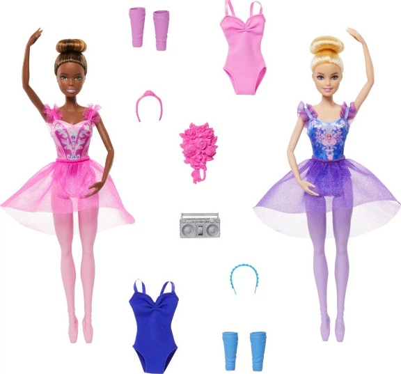 Zestaw lalek Mattel Barbie Lekcja baletu 2 szt. HXC37 (0194735225880) - obraz 3