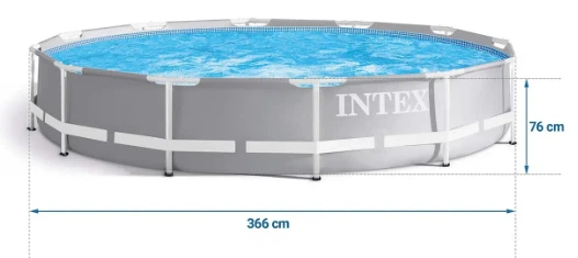Каркасний басейн Intex 26712 366 x 76 см з фільтр насосом для літнього відпочинку - изображение 3