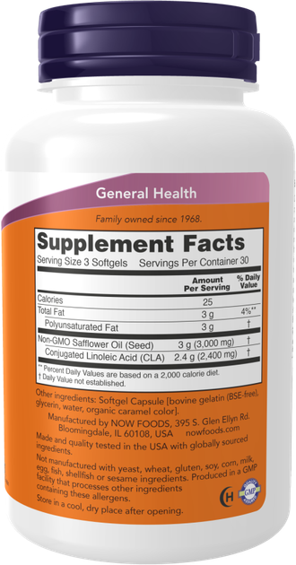 Suplement diety Now Foods CLA 800 mg 90 kapsułek (733739017277) - obraz 2