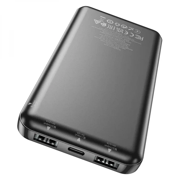 Зовнішній акумулятор HOCO J100 High-ranking power bank(10000mAh) Black - зображення 3