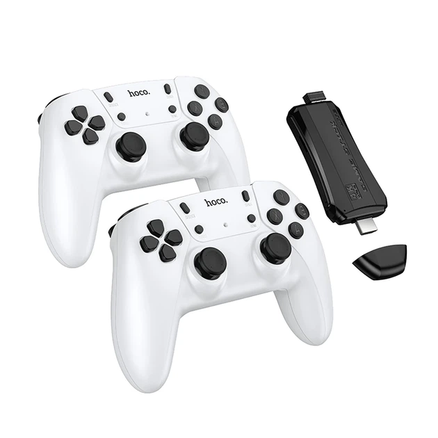 Ігрова приставка + 2 джойстики HOCO GA31 Collection game box+two wireless gamepads set White - изображение 3
