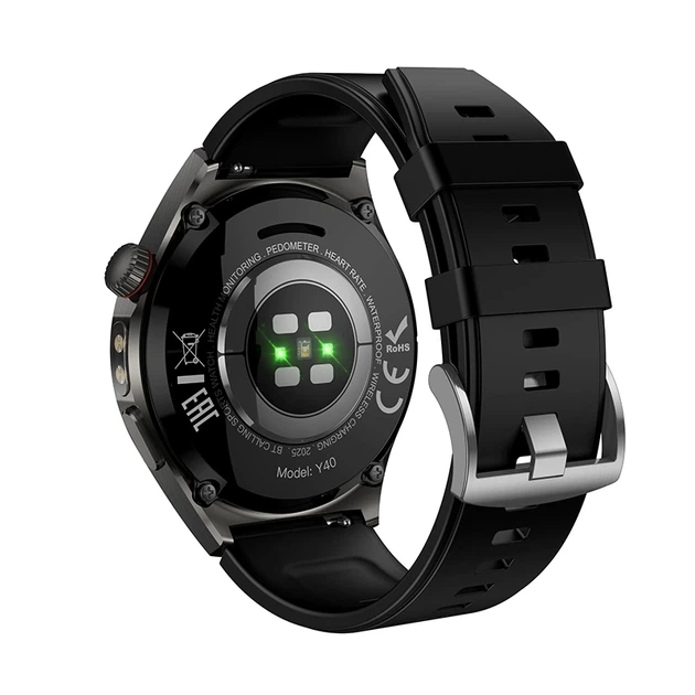 Смарт-годинник HOCO Y40 38mm. 315 mAh. IP67 Smart watch(call version) Black - изображение 7