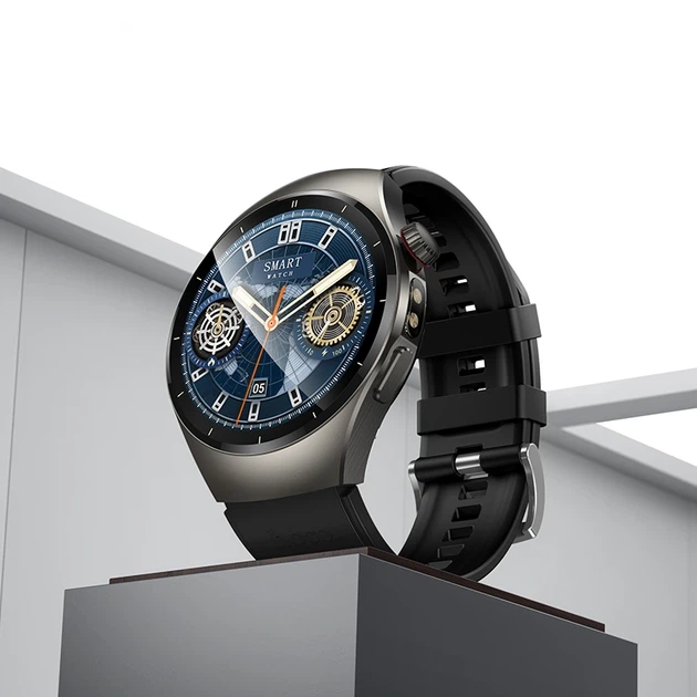 Смарт-годинник HOCO Y40 38mm. 315 mAh. IP67 Smart watch(call version) Black - изображение 9