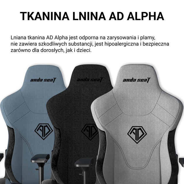 Крісло ігрове Anda Seat T-Pro 2 Size XL Grey (AD12XLLA-01-GB-F) - зображення 10