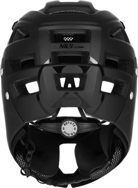 Kask Nils Extreme MTW101 Full Face M 56-58 cm Czarny (5908261688768) - obraz 3