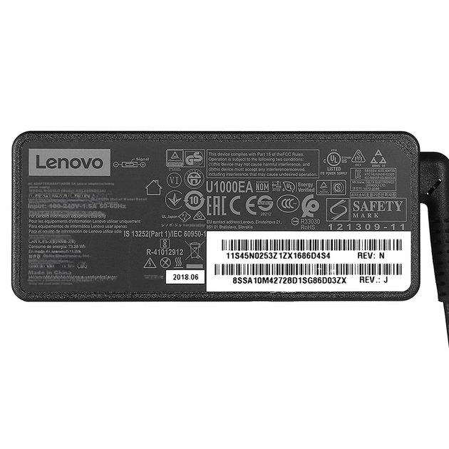 Адаптер питания Lenovo для ноутбуков ThinkPad, 20 В 3.25 А 65 Вт, квадратный разъем - изображение 4
