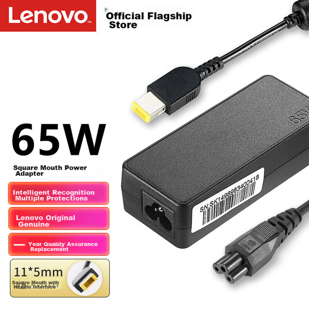 Адаптер питания Lenovo для ноутбуков ThinkPad, 20 В 3.25 А 65 Вт, квадратный разъем - изображение 8