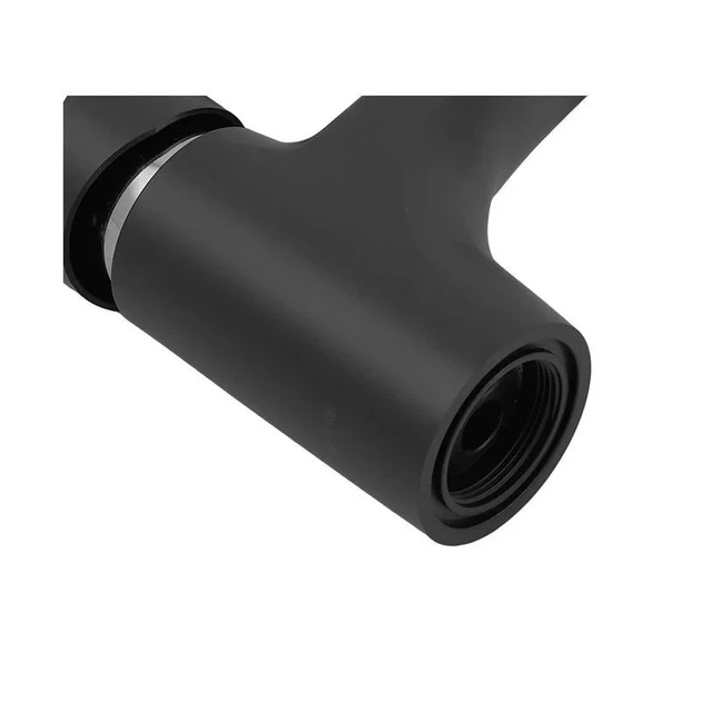 Змішувач для умивальника Plamix Fidel-001 SET Matte black термопластиковий (зі шлангами) (PM0660) - Фото 7 Змішувач для умивальника Plamix Fidel-001 SET Matte black термопластиковий (зі шлангами) (PM0660) - зображення 7