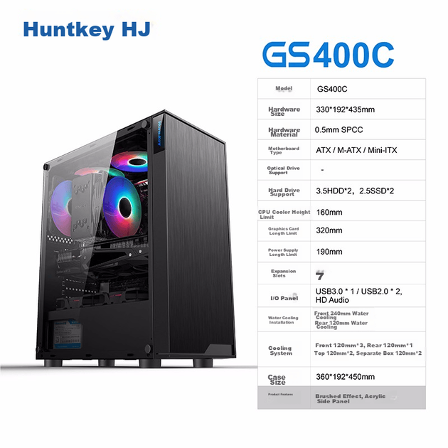 Корпус Huntkey GS400C Black - изображение 2