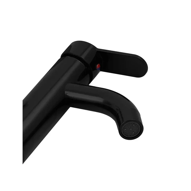 Змішувач для умивальника Plamix Raul-001-B Black термопластик (без шлангів) (PM0654) - зображення 3