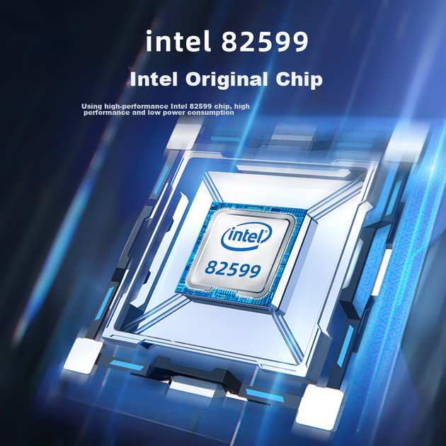 Сетевая карта EB-LINK Intel 82599 Chip PCI-E X8 10G с двумя портами оптоволоконной связи и многомодовым оптическим модулем SFP+ для серверов X520-SR2 - изображение 3