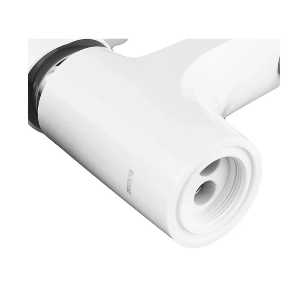 Змішувач для умивальника Plamix Fidel-001 SET White термопластик (зі шлангами) (PM0659) - Фото 5 Змішувач для умивальника Plamix Fidel-001 SET White термопластик (зі шлангами) (PM0659) - зображення 5