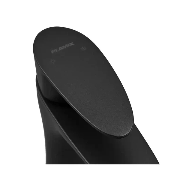 Змішувач для умивальника Plamix Cezar-001 SET Matte black термопластиковий (зі шлангами) (PM0662) - зображення 3