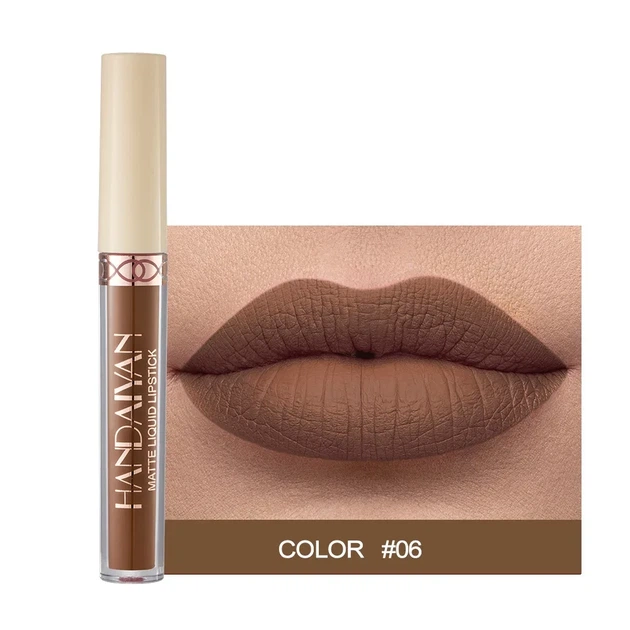 Губна помада Lipstick Matte Liquid HANDAIYAN №6 матова - изображение 6