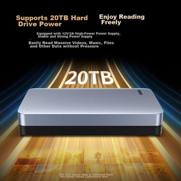 Зовнішній корпус для жорсткого диска UGREEN USB 3.1, сумісний з 2,5/3,5-дюймовими SSD та HDD, інтерфейс SATA, підходить для ноутбуків та комп'ютерів [6 Гбіт/с] - зображення 3