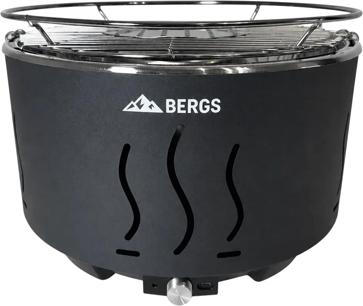 Угольный гриль Bergs CF-3101 с чехлом 35 см Черный (CF-3101 Black) - Фото 2 Угольный гриль Bergs CF-3101 с чехлом 35 см Черный (CF-3101 Black) - изображение 2