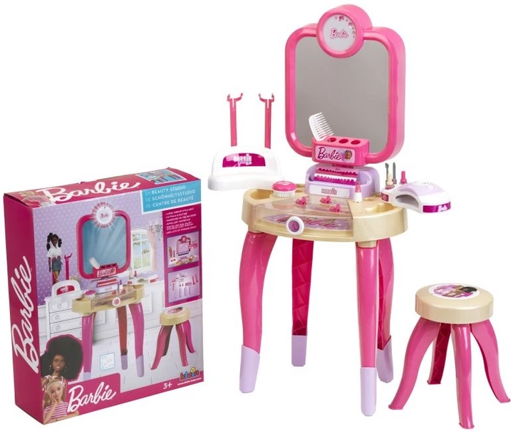 Туалетний столик Klein Barbie з лампою для манікюру 5721 (4009847057211) - зображення 5