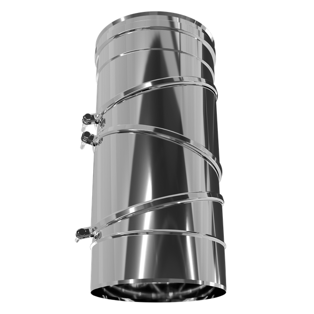 Колено 0-90° дымоходное Ø100 мм 0,5 мм из нержавеющей стали Versia-Lux - изображение 10
