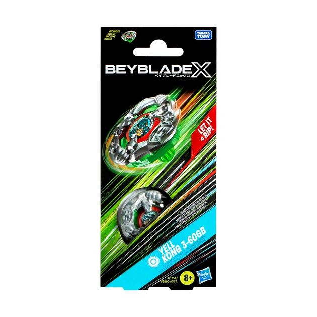 Zabawka bączek Hasbro BeyBlade X Yell Kong 3-60GB (F9590) (5010996298218) - Zdjęcie 3 Zabawka bączek Hasbro BeyBlade X Yell Kong 3-60GB (F9590) (5010996298218) - obraz 3