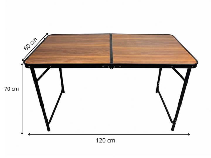 Стол раскладной туристический BERGER 120 х 60 х 70 см Коричневый (CF-1306 Brown) - изображение 8