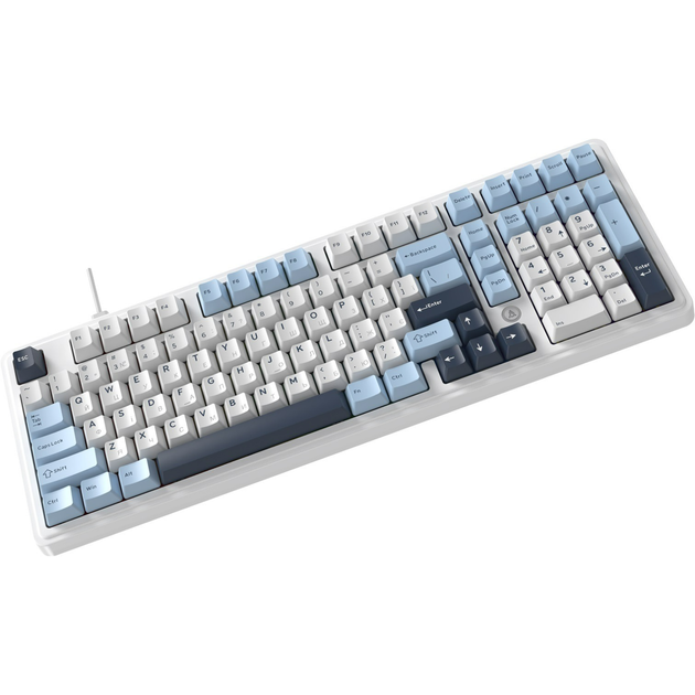 Клавиатура игровая Ajazz AK980 Max механическая 101 клавиша USB Magnetic Switch White/Blue (AK980-MAX-M-BWDB) - Фото 3 Клавиатура игровая Ajazz AK980 Max механическая 101 клавиша USB Magnetic Switch White/Blue (AK980-MAX-M-BWDB) - изображение 3