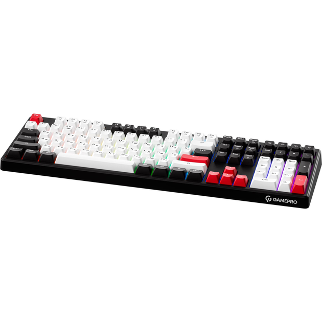 Клавіатура ігрова GamePro GK650 мембранна 110 клавіш USB Rainbow LED Black - Фото 3 Клавіатура ігрова GamePro GK650 мембранна 110 клавіш USB Rainbow LED Black - зображення 3
