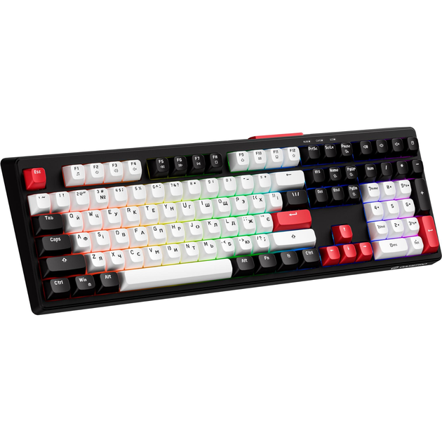 Клавіатура ігрова GamePro GK650 мембранна 110 клавіш USB Rainbow LED Black - Фото 4 Клавіатура ігрова GamePro GK650 мембранна 110 клавіш USB Rainbow LED Black - зображення 4