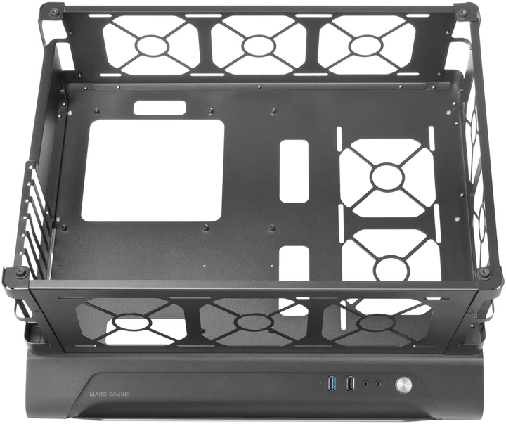 Корпус Mars Gaming MCB (Custom Premium Edition) / Без БЖ / ATX / Підтримка GPU до 455 мм / Чорний - зображення 5