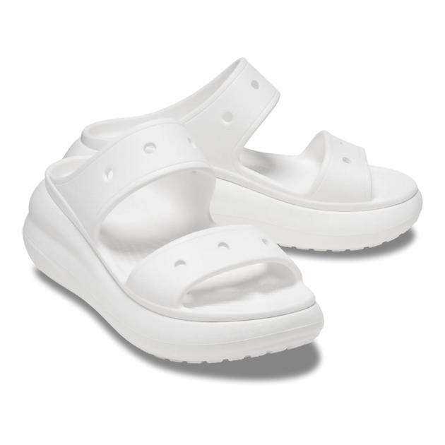 Сандалии на высокой платформе Crocs Classic Crush Sandal 35 р 21.5-22.4 см Белые 207670 M3/W5 White - изображение 6