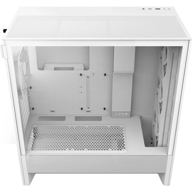 Корпус NZXT H5 Flow RGB (CC-H52FW-R1) / без БЖ / Білий - зображення 5