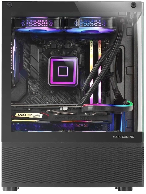 Корпус Mars Gaming MC-SE / без БП / Черний - изображение 2