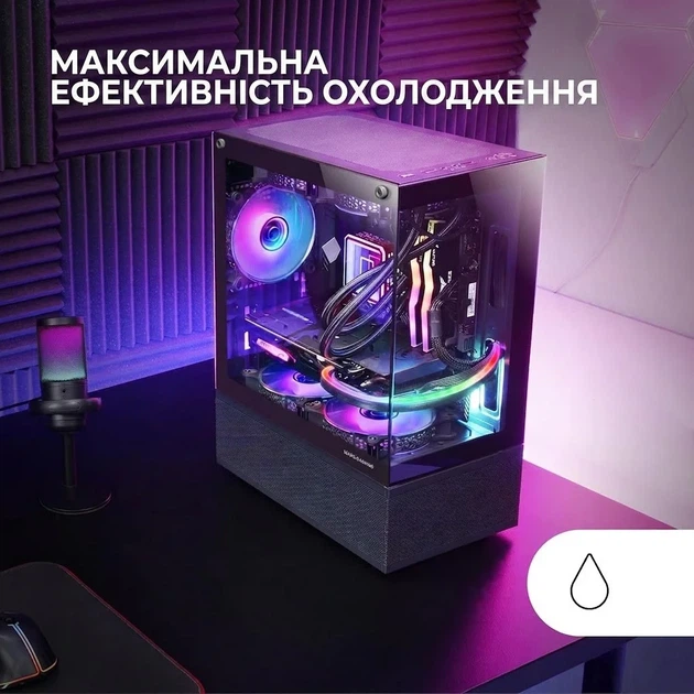 Корпус Mars Gaming MC-SE / без БП / Черний - изображение 4