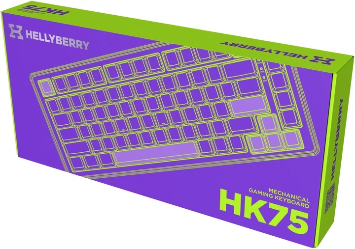 Клавіатура дротова Hator Hellyberry HK75 Mechanical Linear RGB USB White/Violet (HK75) - Фото 9 Клавіатура дротова Hator Hellyberry HK75 Mechanical Linear RGB USB White/Violet (HK75) - зображення 9