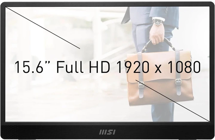 Монітор портативний 15.6" MSI Pro MP161 Full HD IPS 60 Гц - Уцінка - зображення 3