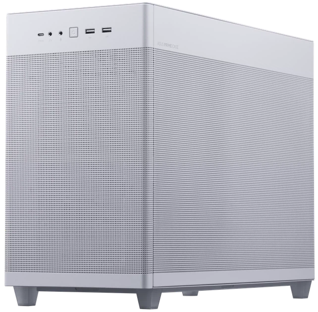 Корпус ASUS Prime AP201 Mesh TG / без БЖ / Білий - Уцінка - зображення 4