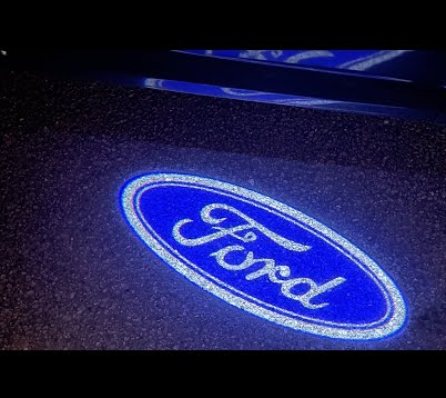 Подсветка дверей проекция форд Ford 2 штуки стеклянная линза - изображение 2