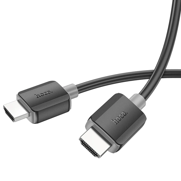 Кабель HOCO US08 HDTV 2.0 male-to-male 4K HD data cable(L=3M) Black - Фото 3 Кабель HOCO US08 HDTV 2.0 male-to-male 4K HD data cable(L=3M) Black - изображение 3