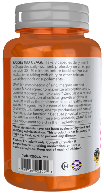 Minerały NOW Foods ZMA Sports Recovery 90 kapsułek (733739022004) - obraz 3
