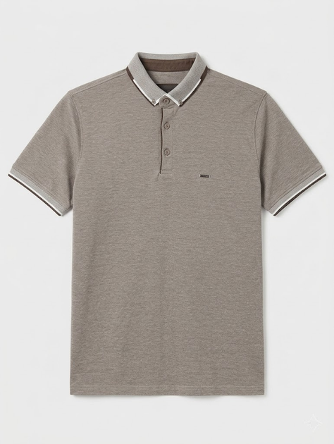 Чоловіча футболка поло POOL PARK 2XL розмір темно-бежева 26127546 - Фото 4 Чоловіча футболка поло POOL PARK 2XL розмір темно-бежева 26127546 - зображення 4
