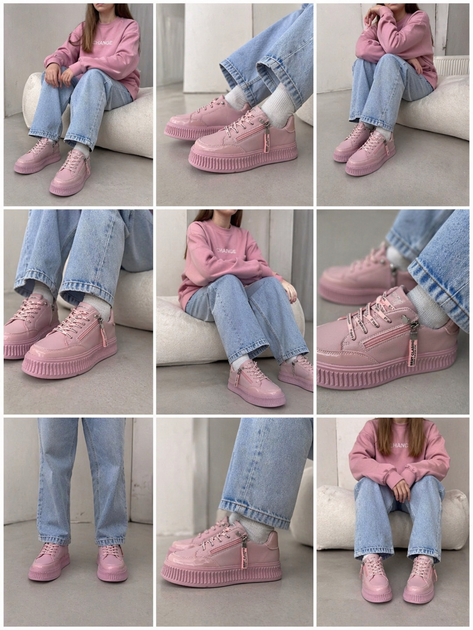 Легкие кроссовки на платформе Jong Golf для девочек Розовый 32 (20,5 см) (10648-8 pink) - изображение 2