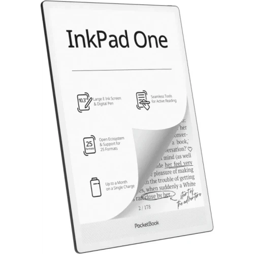 Электронная книга 10.3" PocketBook InkPad One, Black (PB1030-8-WW) - Фото 3 Электронная книга 10.3" PocketBook InkPad One, Black (PB1030-8-WW) - изображение 3
