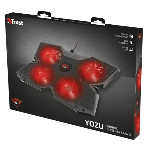 Підставка для ноутбука до 17" Trust GXT 278 Yozu, Black (20817) - Фото 7 Підставка для ноутбука до 17" Trust GXT 278 Yozu, Black (20817) - зображення 7