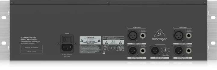 Stereo graphic equalizer Behringer FBQ6200HD (4033653080552) - Zdjęcie 4 Stereo graphic equalizer Behringer FBQ6200HD (4033653080552) - obraz 4