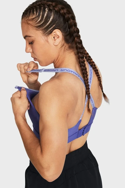 Жіночий фіолетовий топ UA Infinity Mid 2.0 Bra Under Armour L D-DD 1384123-561 - Фото 5 Жіночий фіолетовий топ UA Infinity Mid 2.0 Bra Under Armour L D-DD 1384123-561 - изображение 5