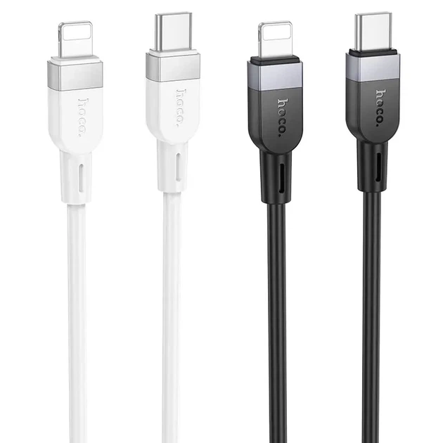 Кабель HOCO Type-C to Lightning X109 PD27W 1m білий - Фото 5 Кабель HOCO Type-C to Lightning X109 PD27W 1m білий - зображення 5