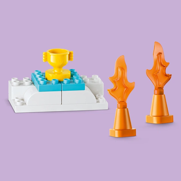 Конструктор LEGO DUPLO Town 3 в 1 Цікаві гірки та трампліни з автомобілями 111 деталей (10478) - зображення 6
