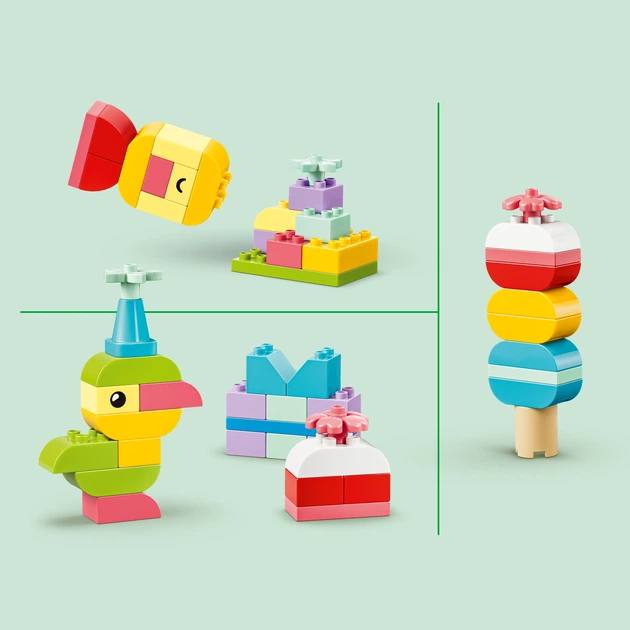 Конструктор LEGO DUPLO Коробка кубиків для яскравих творчих збірок 80 деталей (10479) - зображення 3