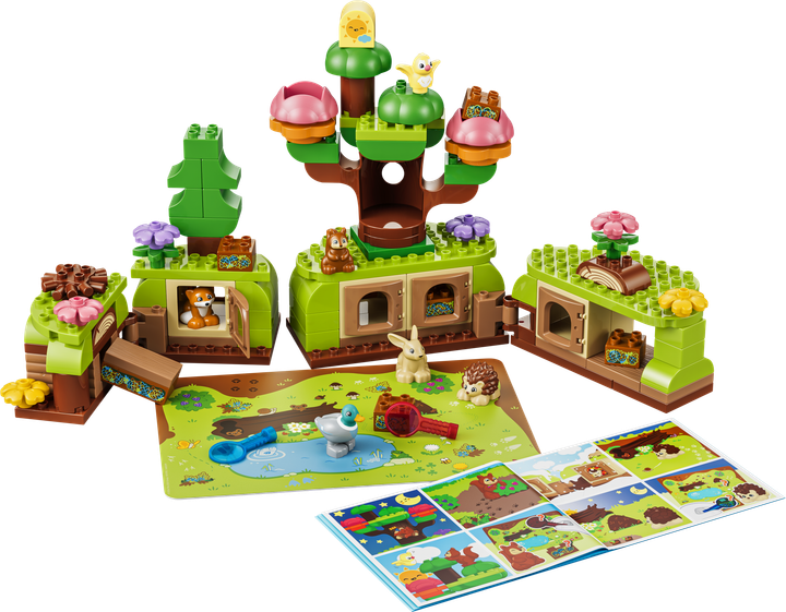 Конструктор LEGO DUPLO Town Ліс відкриттів із дикими тваринами 131 деталь (10480) - зображення 2