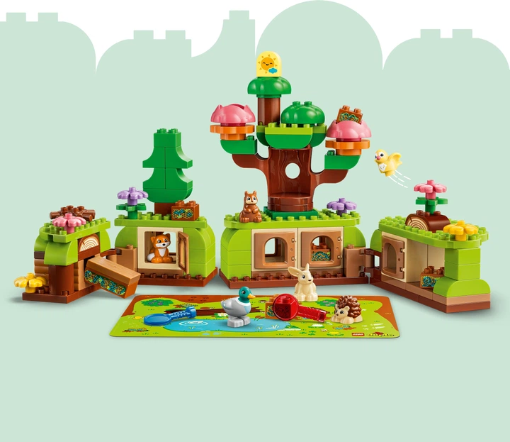 Конструктор LEGO DUPLO Town Ліс відкриттів із дикими тваринами 131 деталь (10480) - зображення 5